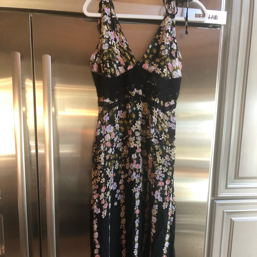 Free People Black Comb Dress